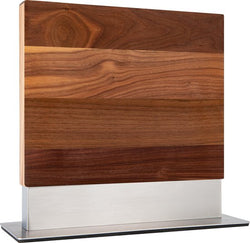 Double-sided Magnetic Knife Block / Double Sided Magnetic Knife Holder Coninx Vertico - Walnut Wood - Strong Magnet