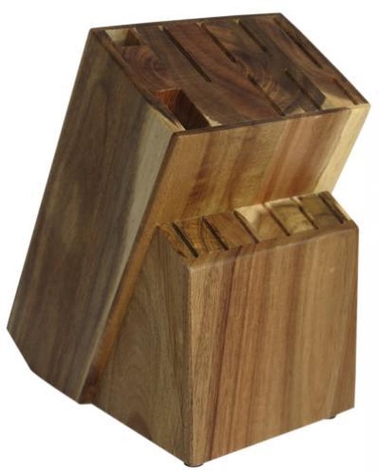 Wooden Knife Block Without Knives Coninx RAF acacia wood - Knife Block Wood - Knife Holder