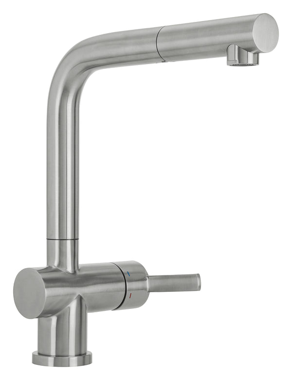 Mizzo Avori kitchen tap brushed steel