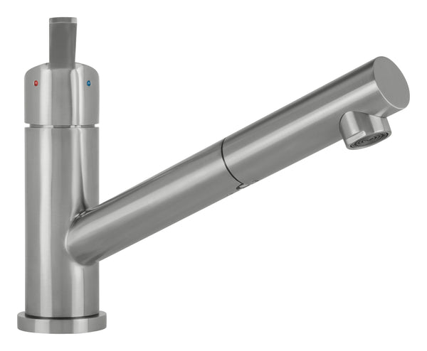 Mizzo Patro kitchen tap brushed steel