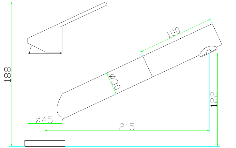 Mizzo Patro kitchen tap brushed steel