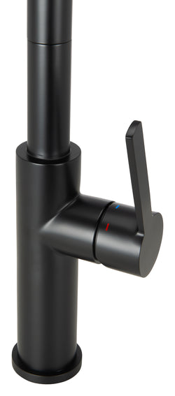 Schwarze Küchenarmatur Mizzo Verdo Edelstahl