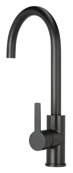 Schwarze Küchenarmatur Mizzo Verdo Edelstahl