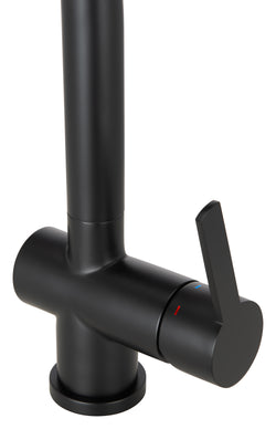 Schwarze Küchenarmatur Mizzo Verdo Edelstahl