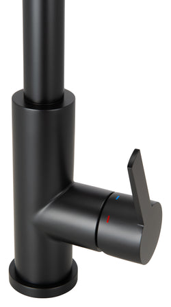 Schwarze Küchenarmatur Mizzo Verdo Edelstahl