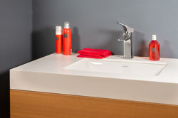 Stainless steel bathroom tap Mizzo Flucto