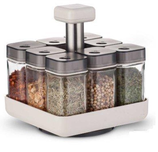 Coninx Rotating Spice Rack - 8 spice jars