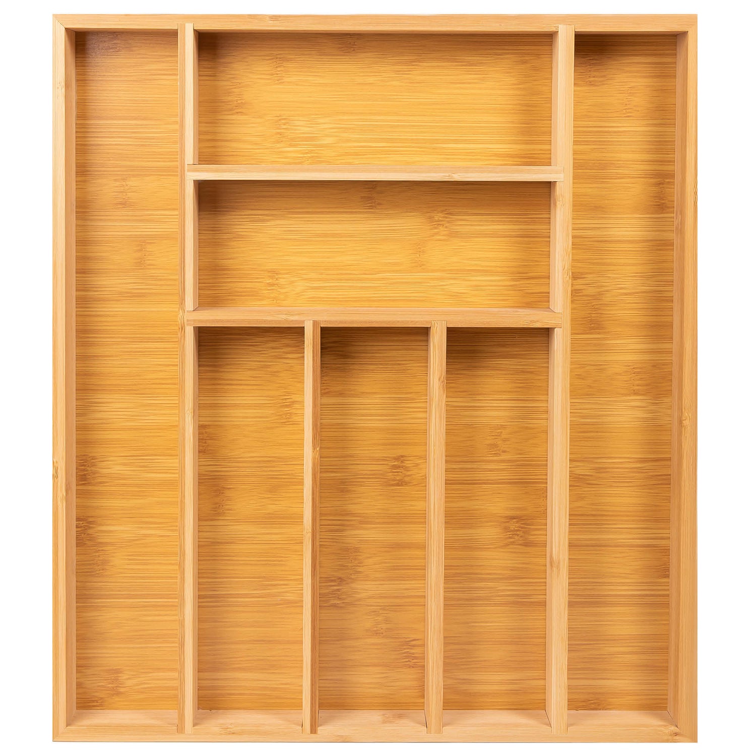 Bambox B4147 Hölzerner Besteck Bin 41 cm Lager-Bin - Bambusbesteck