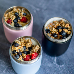 Coninx Thermos food container - Warming container food for at home and on the go - Thermos food box leak-proof - Thermos mug 840ml blue