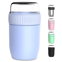 Coninx Thermos food container - Warming container food for at home and on the go - Thermos food box leak-proof - Thermos mug 840ml blue