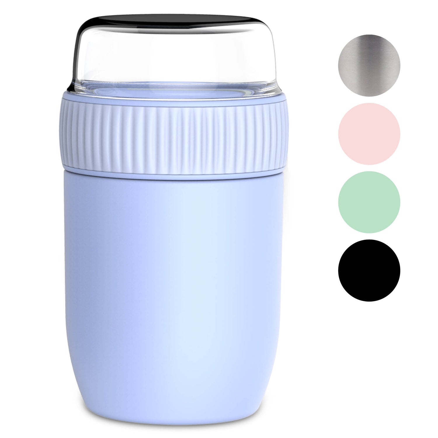 Coninx Thermos food container - Warming container food for at home and on the go - Thermos food box leak-proof - Thermos mug 840ml blue