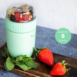 CONINX THERMOS Nahrungsmittelbehälter - Wärmebehälter Lebensmittel für zu Hause und unterwegs - Thermos Food Box Leak-Proof - Thermos-Tasse 840ml grün