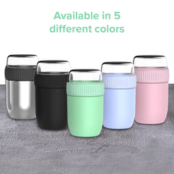 CONINX THERMOS Nahrungsmittelbehälter - Wärmebehälter Lebensmittel für zu Hause und unterwegs - Thermos Food Box Leak-Proof - Thermos-Tasse 840ml grün