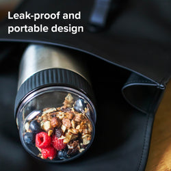 Coninx Thermos Food Container - Wärmebehälter Lebensmittel für zu Hause und unterwegs - Thermos Food Box Leak-Proof - Thermos-Tasse 840ml RVS