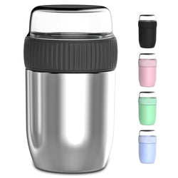Coninx Thermos Food Container - Wärmebehälter Lebensmittel für zu Hause und unterwegs - Thermos Food Box Leak-Proof - Thermos-Tasse 840ml RVS