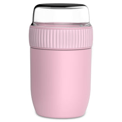 Coninx Thermos Food Container - Wärmebehälter Lebensmittel für zu Hause und unterwegs - Thermos Food Box Leak-Proof - Thermos-Tasse 840ml Rosa