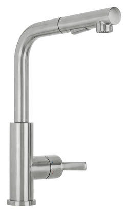 Stainless steel kitchen tap Mizzo Mauro with spray - brush function